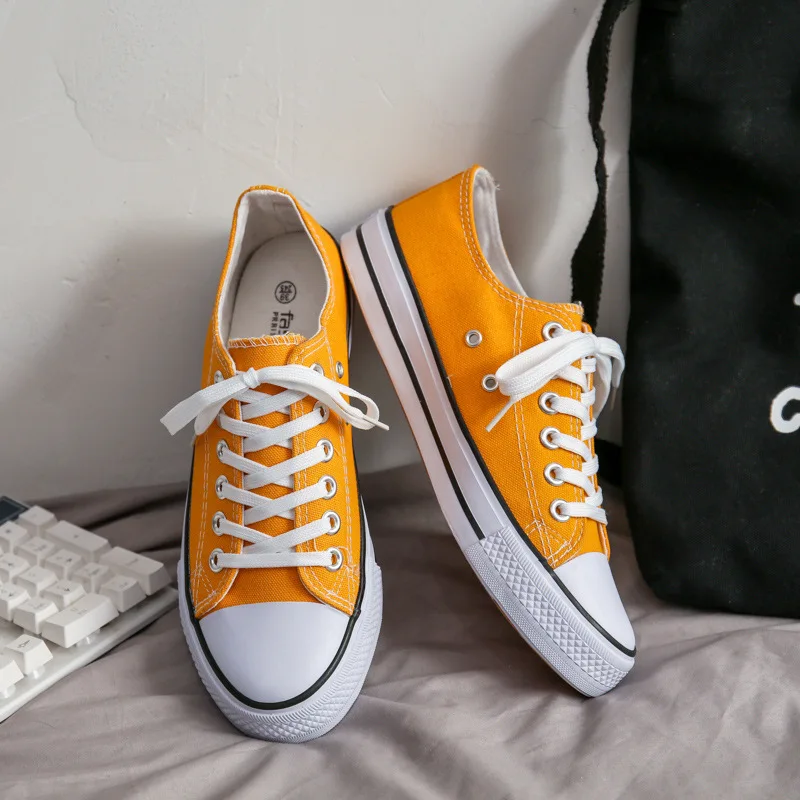 Orange Canvas Sneaker