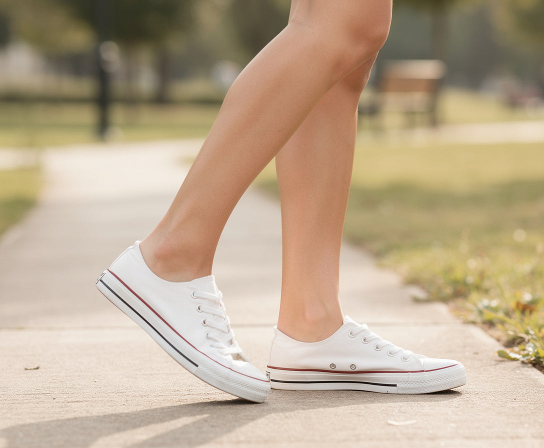 White Canvas Sneaker