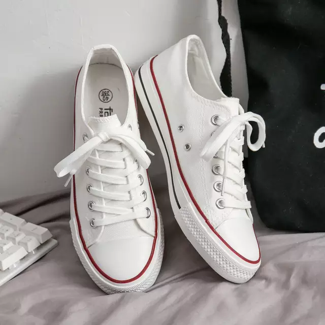 White Canvas Sneaker